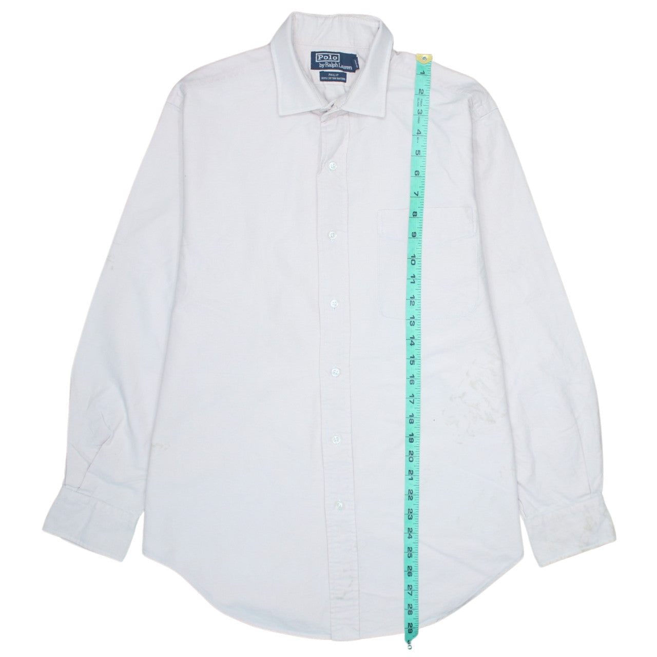 Ralph Lauren Men's White Oxford Button-Down Shirt Size 15 Classic Fit