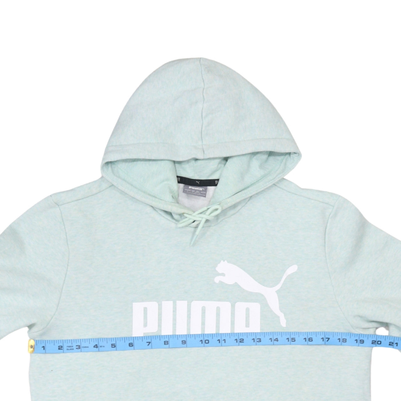 Puma Women's Mint Green Small Pullover Hoodie Sweatshirt