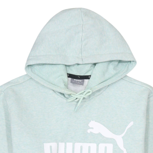 Puma Women's Mint Green Small Pullover Hoodie Sweatshirt