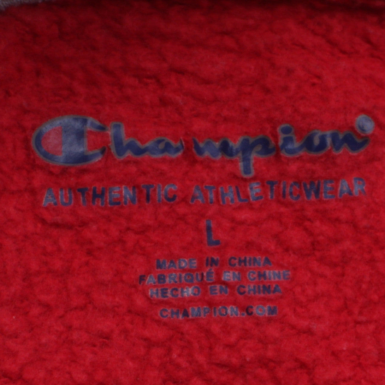 Champion Womens Red Pullover Hoodie Size L Hooded Sweatshirt