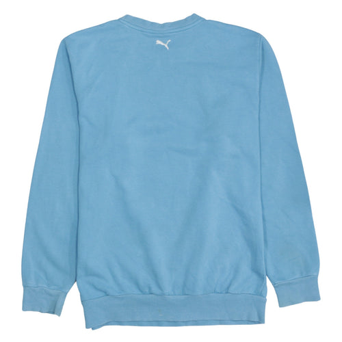 Puma Boys Blue Pullover Sweatshirt Logo Crew Neck Size 14 Years