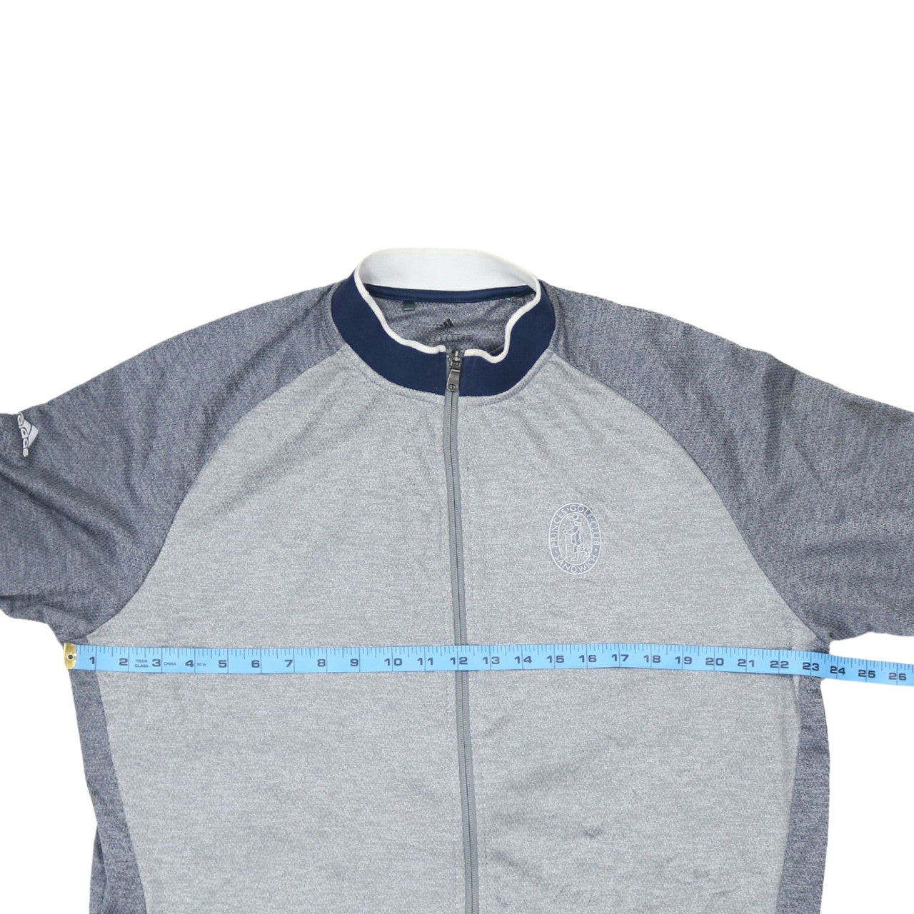 Adidas Men's Grey Full Zip Sports Sweatshirt XL Lightweight