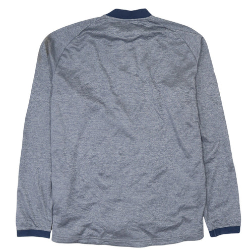 Adidas Men's Grey Full Zip Sports Sweatshirt XL Lightweight