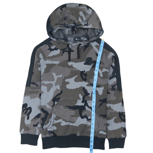 Nike NBA Men's Grey Camouflage Pullover Hoodie Size M