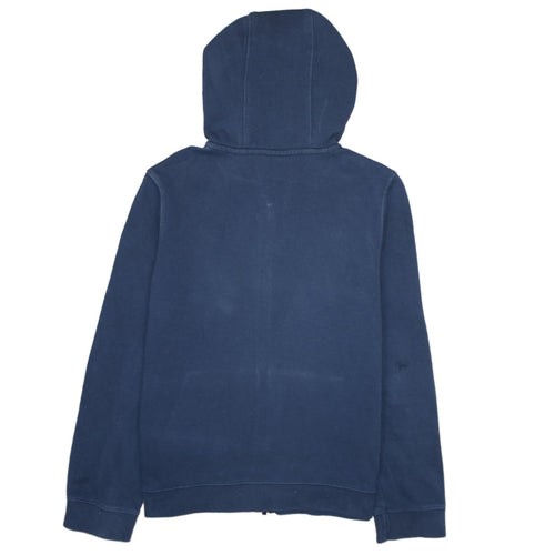 Nike Boys Navy Blue Full Zip Hoodie Size L 147-158cm Cotton Blend