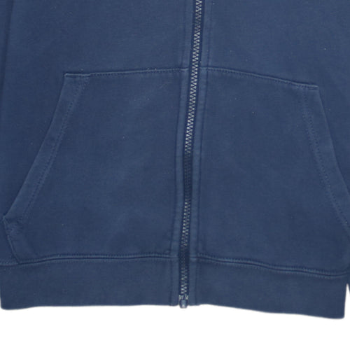 Nike Boys Navy Blue Full Zip Hoodie Size L 147-158cm Cotton Blend