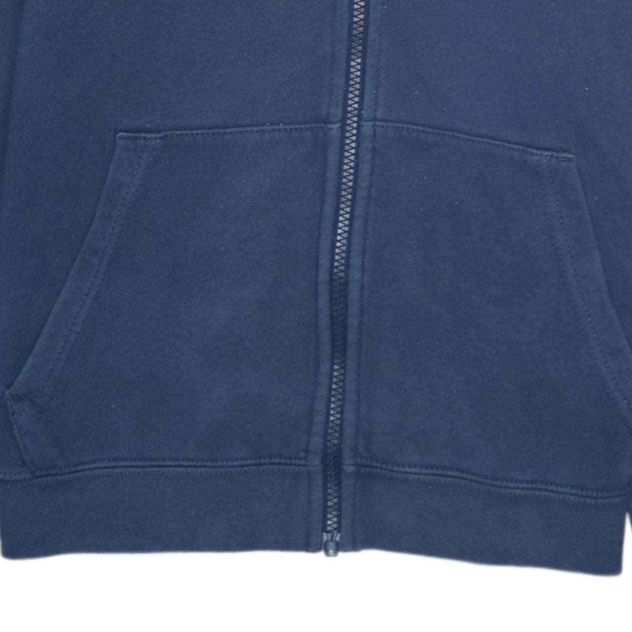 Nike Boys Navy Blue Full Zip Hoodie Size L 147-158cm Cotton Blend