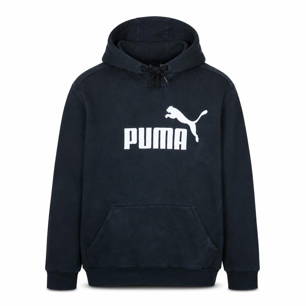 Puma Men's Black Pullover Hoodie Size L Graphic Sportswear