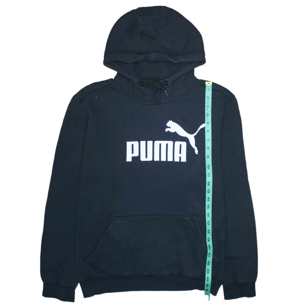 Puma Men's Black Pullover Hoodie Size L Graphic Sportswear
