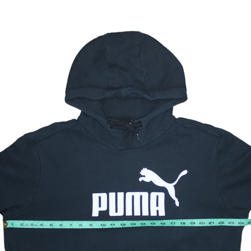 Puma Men's Black Pullover Hoodie Size L Graphic Sportswear