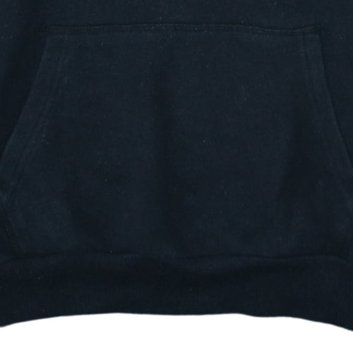 Ellesse Mens Black Pullover Hoodie Small Logo Fleece Sweatshirt