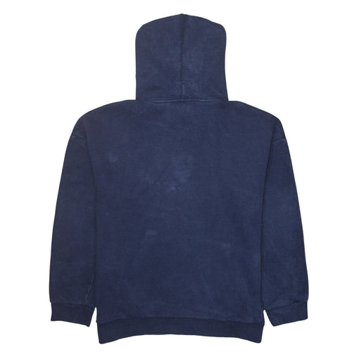 Fila Women Navy Blue Pullover Hoodie Size L 14 Cotton Blend