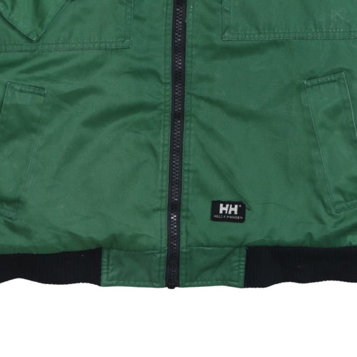 Helly Hansen Men's Green L Bomber Jacket Windproof Winter Coat