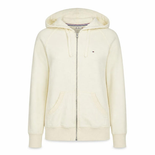 Tommy Hilfiger Denim Women's Beige Full Zip Hoodie Size M