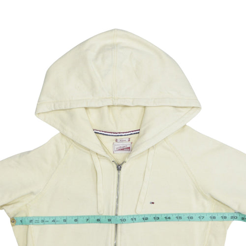 Tommy Hilfiger Denim Women's Beige Full Zip Hoodie Size M