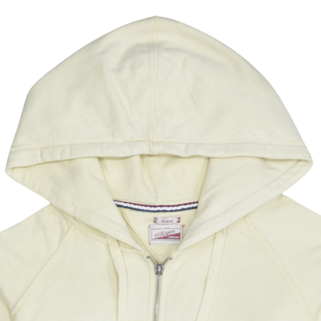 Tommy Hilfiger Denim Women's Beige Full Zip Hoodie Size M