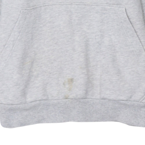 Puma Women Grey Hooded Pullover Hoodie UK 8 with Logo Print