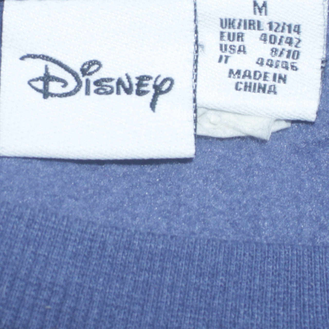 Disney Women’s Blue Stitch Sweatshirt Medium Cute Graphic Pullover