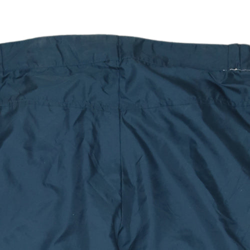 Adidas Men's Blue Windbreaker Track Pants M Retro 3 Stripe
