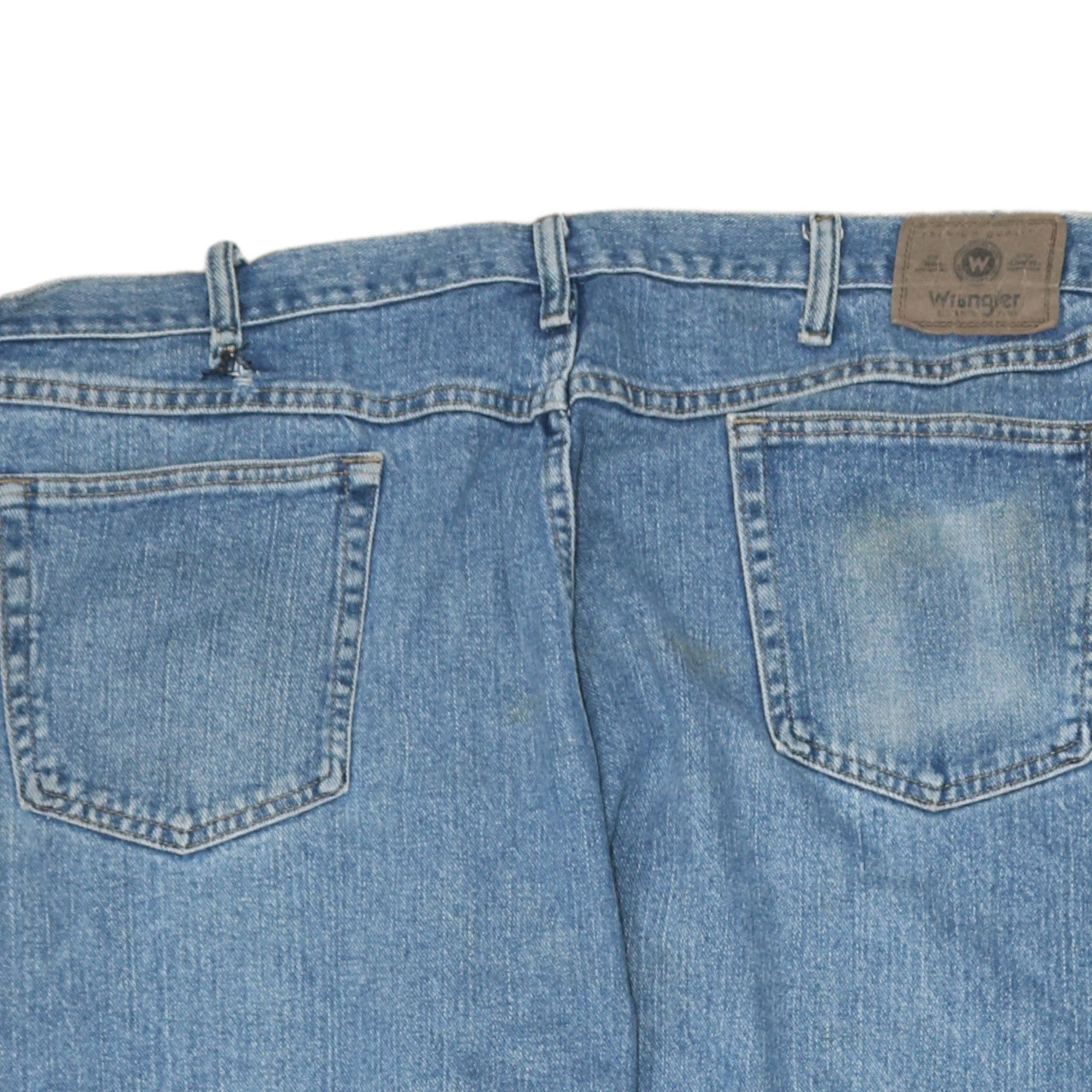 Wrangler Men's Blue Regular Fit Straight Leg Jeans 34x36