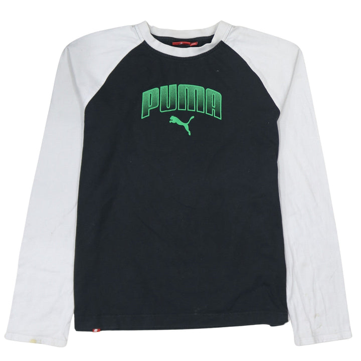 Puma Men's Black Long Sleeve Graphic Sports T-Shirt Size L
