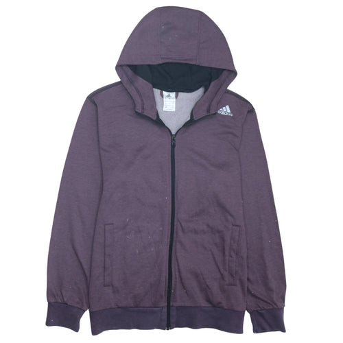Adidas Men's Purple Full Zip Hoodie Size M Regular Fit