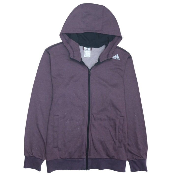 Adidas Men's Purple Full Zip Hoodie Size M Regular Fit