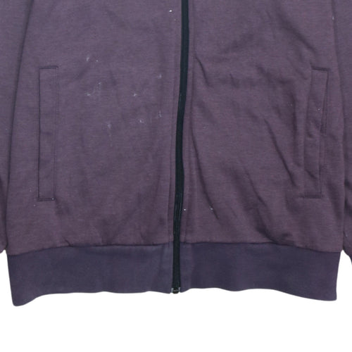 Adidas Men's Purple Full Zip Hoodie Size M Regular Fit