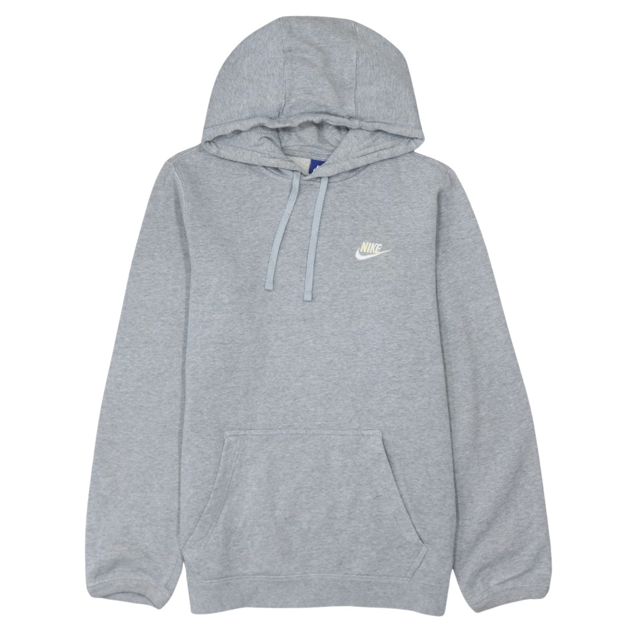 Nike Men's Grey Pullover Hoodie Small Fleece Logo Sweatshirt