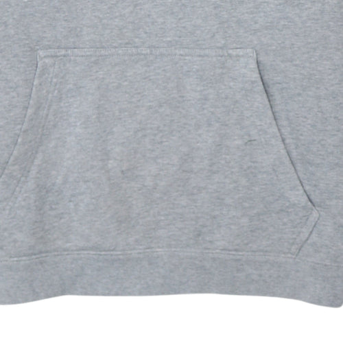 Nike Men's Grey Pullover Hoodie Small Fleece Logo Sweatshirt