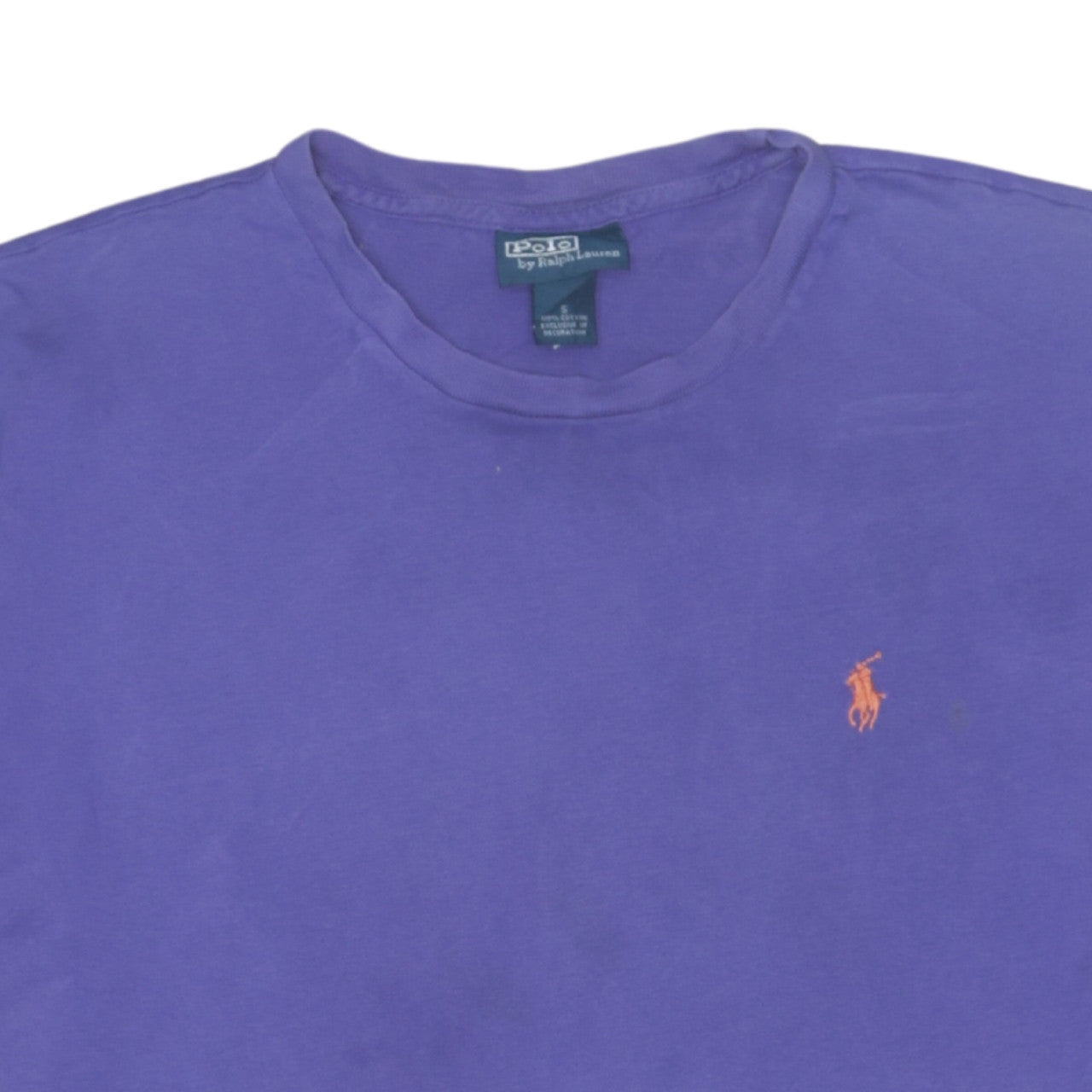 Ralph Lauren Men's Purple Cotton Crew Neck T-Shirt Size S