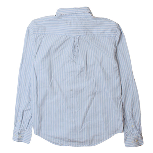 GANT Women’s Blue Striped Button-Up Cotton Shirt UK 8