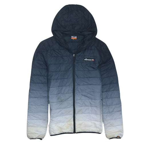 Ellesse Men's Blue Hooded Puffer Jacket Size M Lightweight Casual