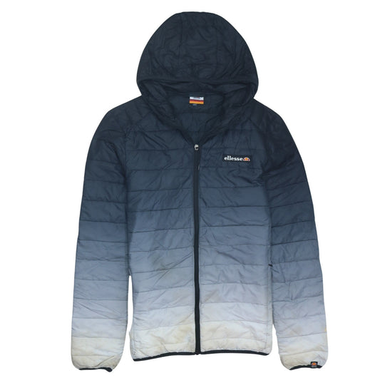 Ellesse Men's Blue Hooded Puffer Jacket Size M Lightweight Casual