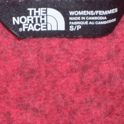 The North Face Womens Red Fleece Full Zip Jacket Size S