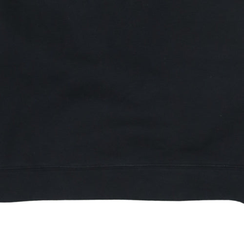 Puma Womens Black Small Cropped Crew Neck Sweatshirt