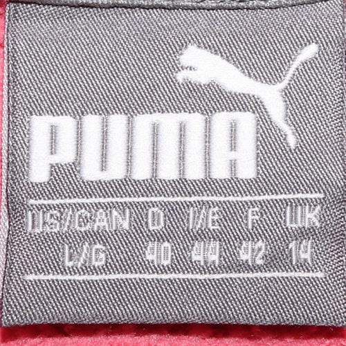Puma Women's Pink Pullover Hoodie Size 14 Logo Print Casual
