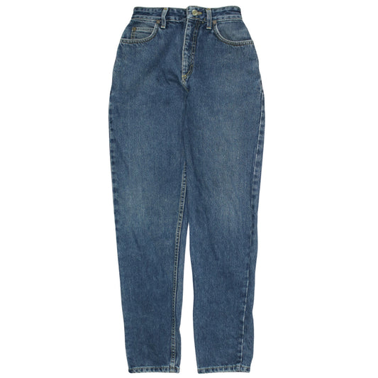 Lee Womens Blue High Rise Mom Jeans Size 27 Regular Fit Denim