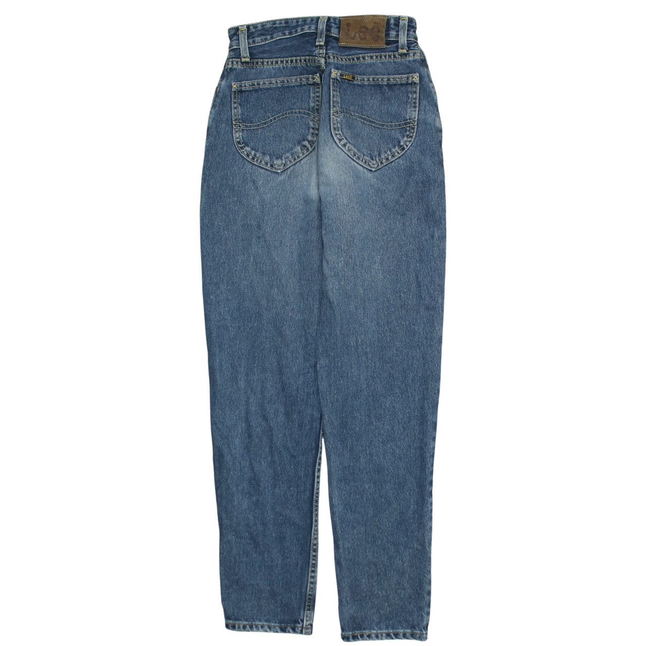 Lee Womens Blue High Rise Mom Jeans Size 27 Regular Fit Denim