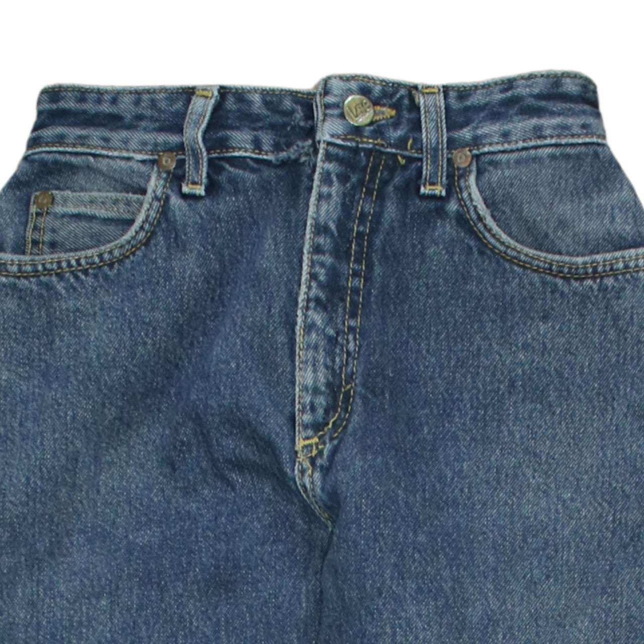 Lee Womens Blue High Rise Mom Jeans Size 27 Regular Fit Denim