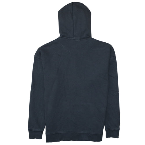 Adidas Womens Black Pullover Hoodie Size 10 Cotton Logo Casual