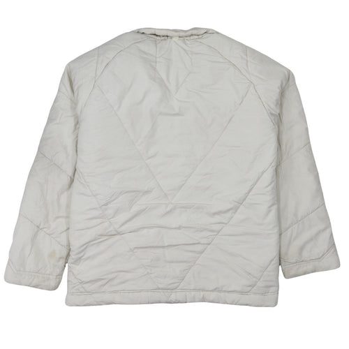 Adidas Women Ivory Quilted Puffer Jacket Size 16 Regular Fit