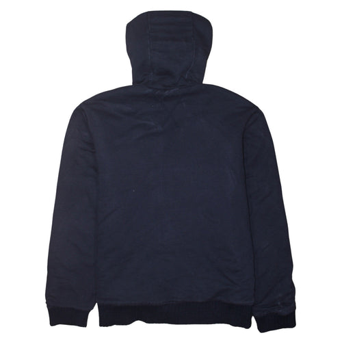 Tommy Hilfiger Men's Blue Full Zip Fleece Lined Hoodie Size L