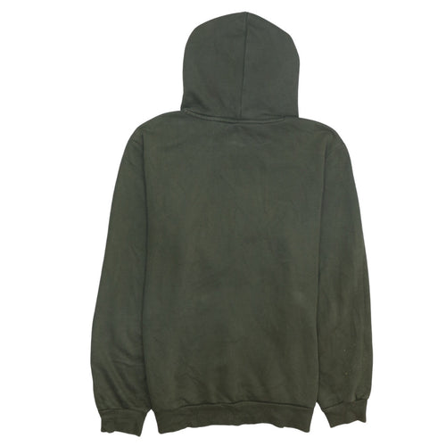 Puma Men's Green Pullover Hoodie Small Logo Sports Fleece