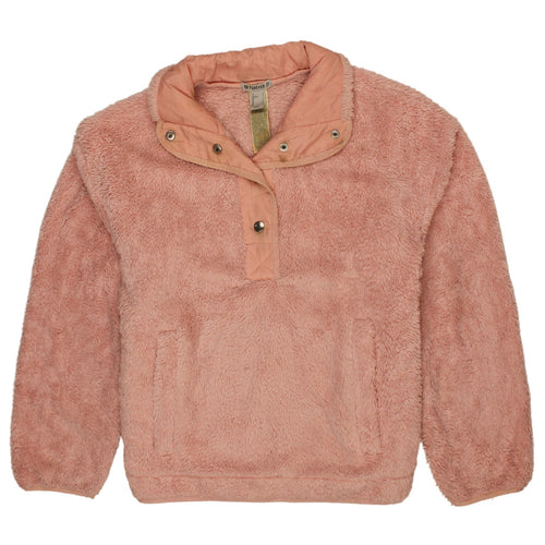Forever 21 Women Pink Fleece Pullover Sweatshirt Size S