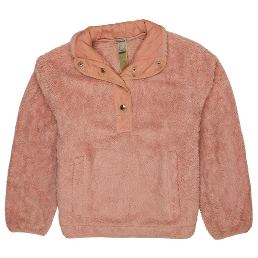 Forever 21 Women Pink Fleece Pullover Sweatshirt Size S
