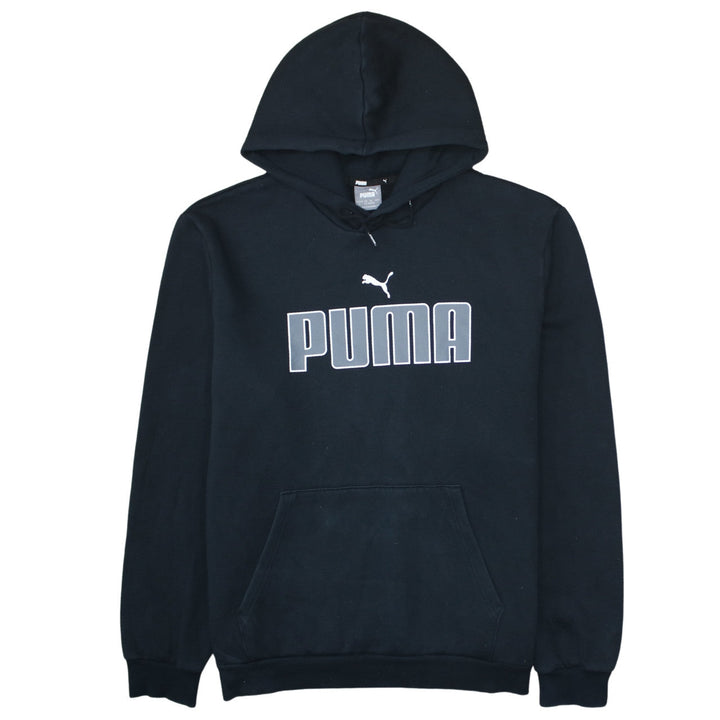 Puma Men's Black XL Pullover Hoodie with Logo Front