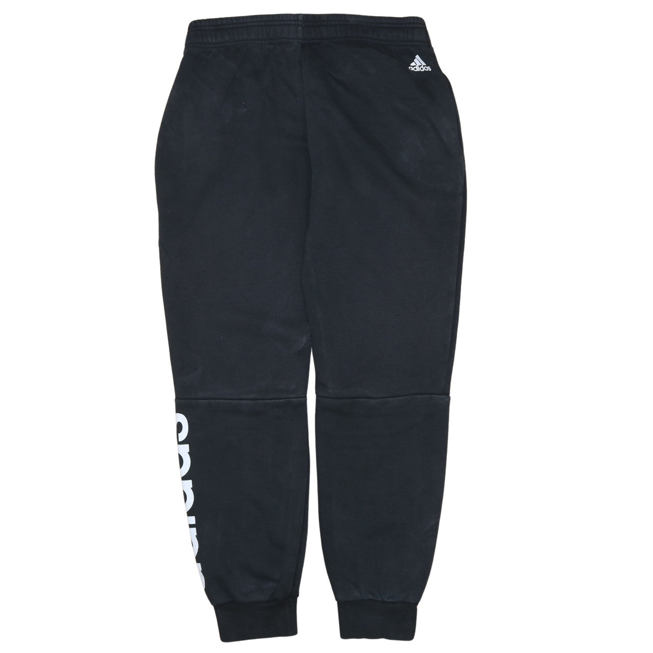 Adidas Womens Black Jogger Sweatpants M Elastic Waist Fleece