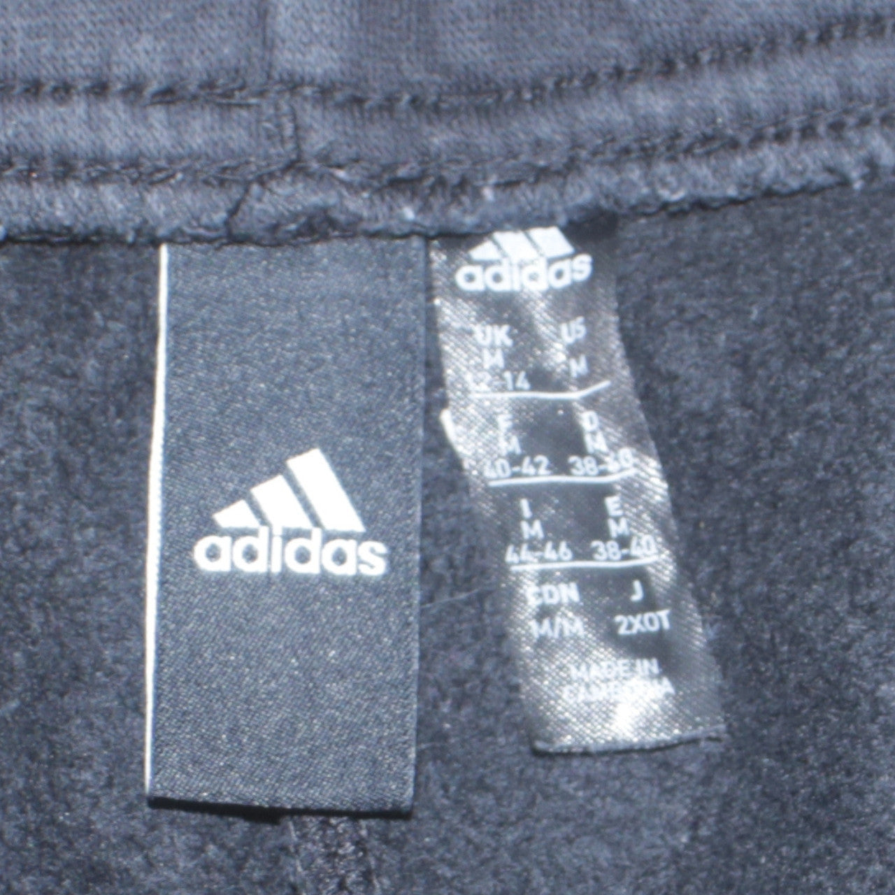 Adidas Womens Black Jogger Sweatpants M Elastic Waist Fleece