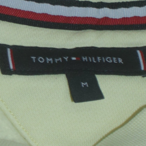 Tommy Hilfiger Men Yellow Logo Pullover Sweatshirt M
